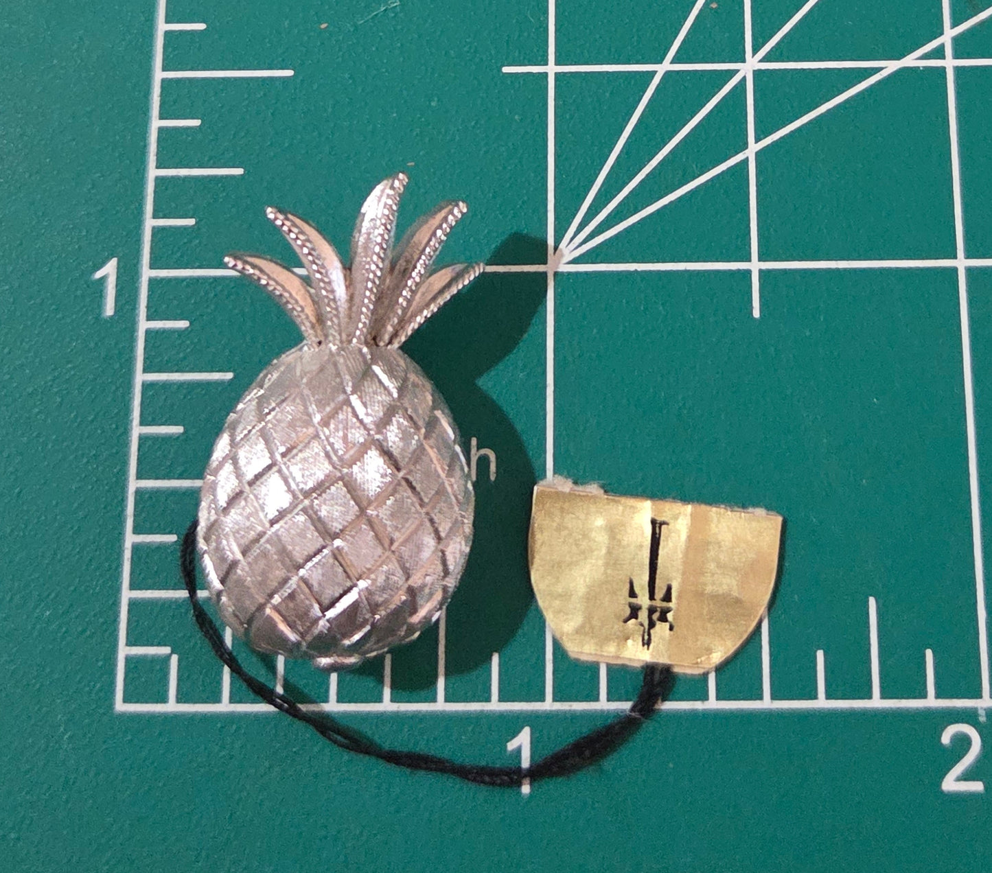 Vintage Trifari Pineapple brooch original Tag intact Stunning