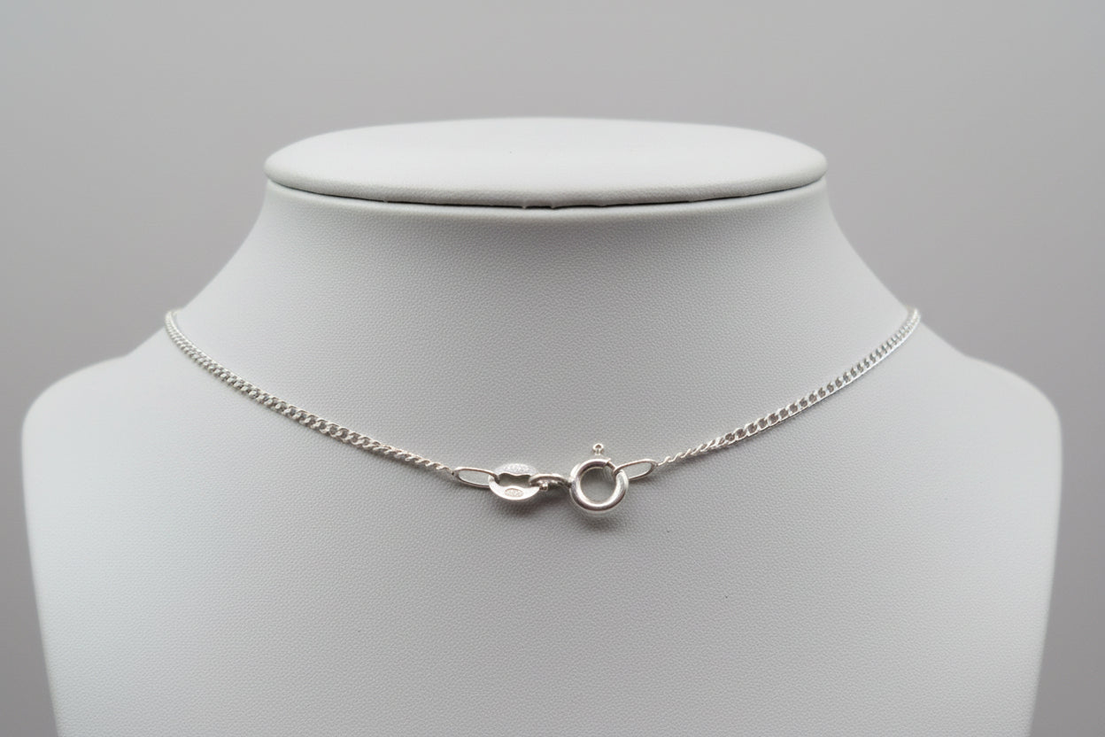 Vintage Sterling Silver Inlaid Butterfly on Sterling silver Chain