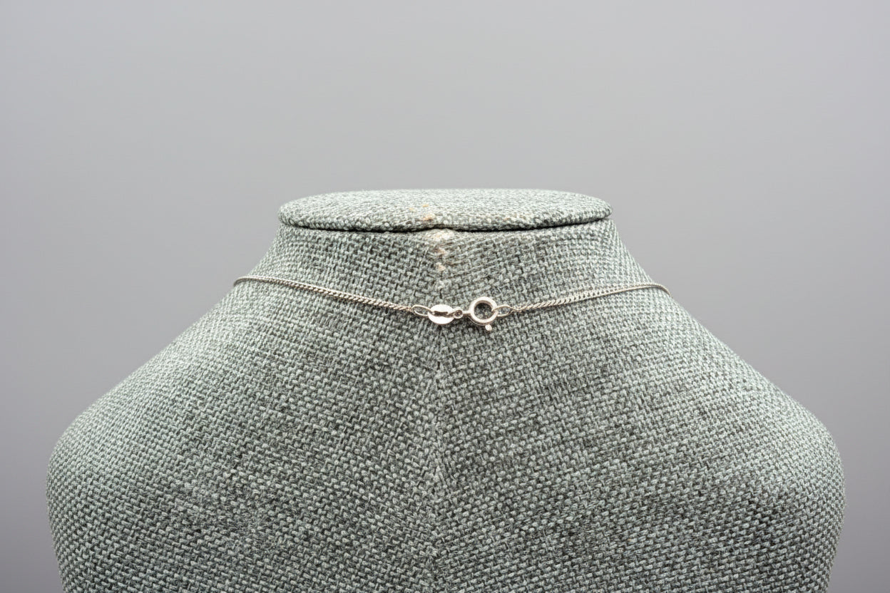 Vintage Sterling Silver Inlaid Butterfly on Sterling silver Chain