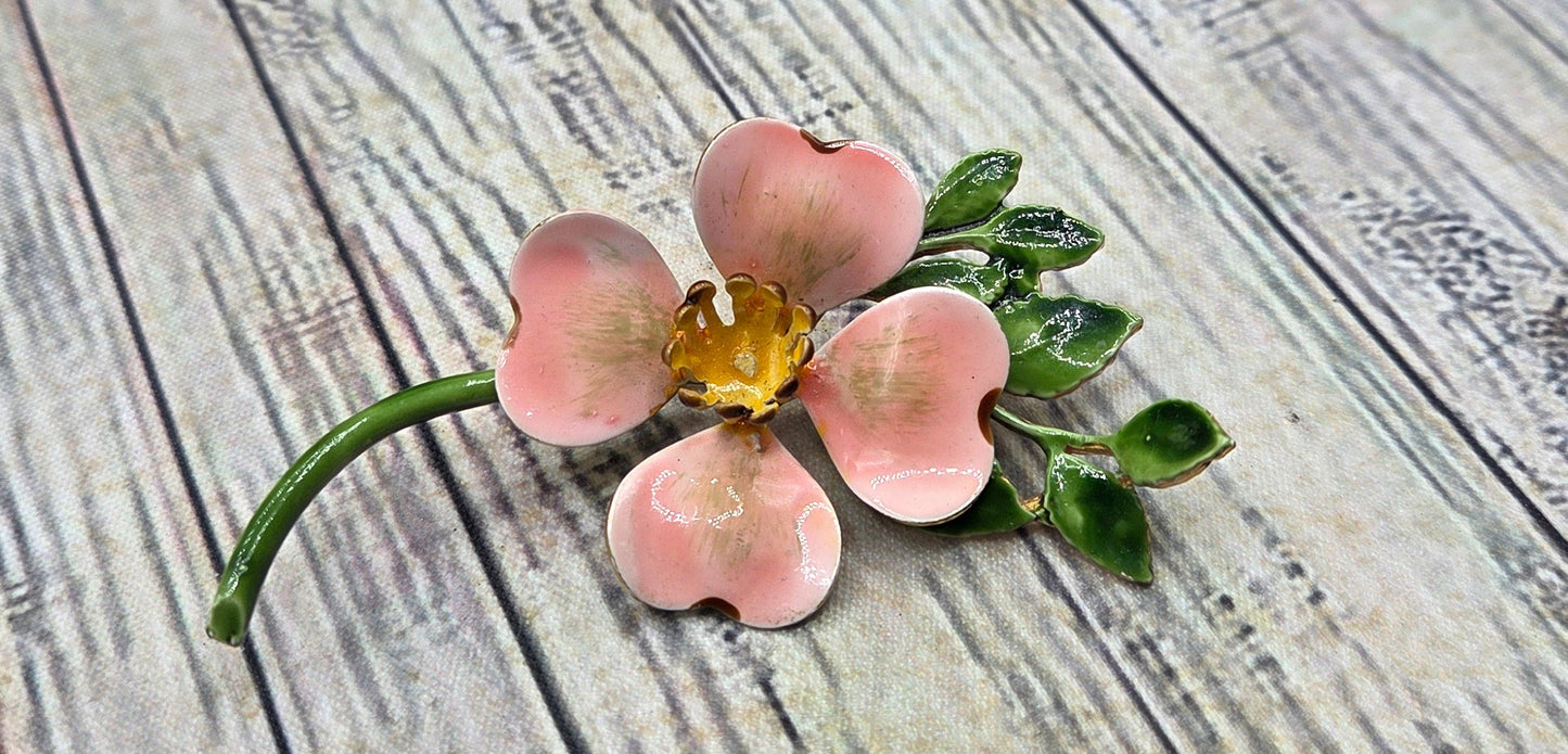 Vintage Original by Robert Dogwood Flower Brooch