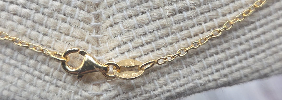 Vintage Sterling Silver Teardrop Pendant with Dried Flowers