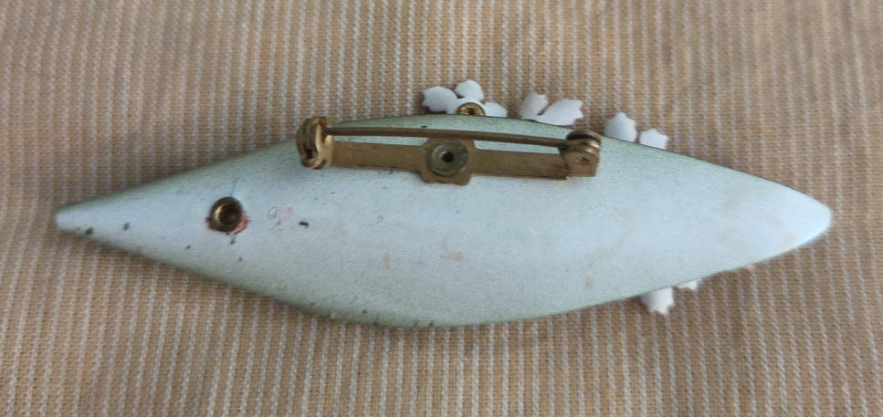 Vintage Japanese-Inspired Cherry Blossom Brooch