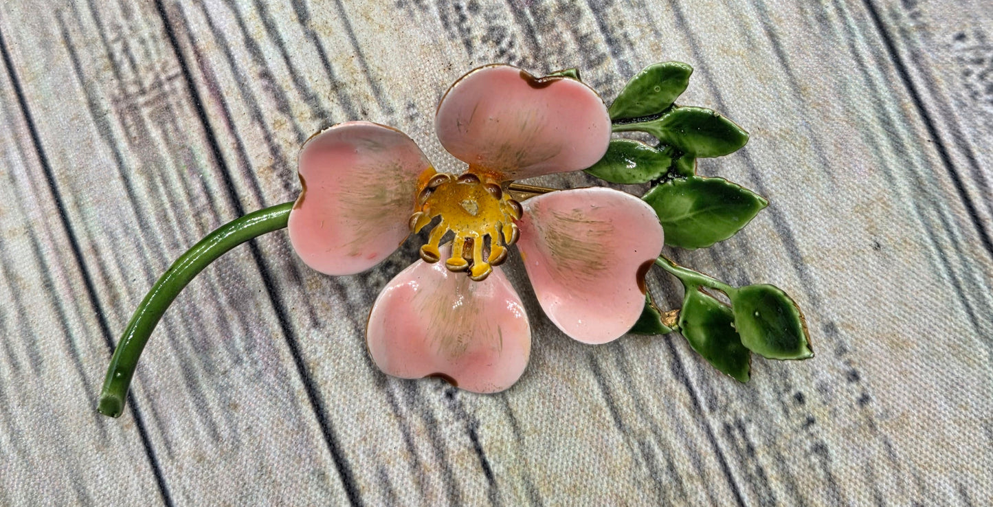Vintage Original by Robert Dogwood Flower Brooch