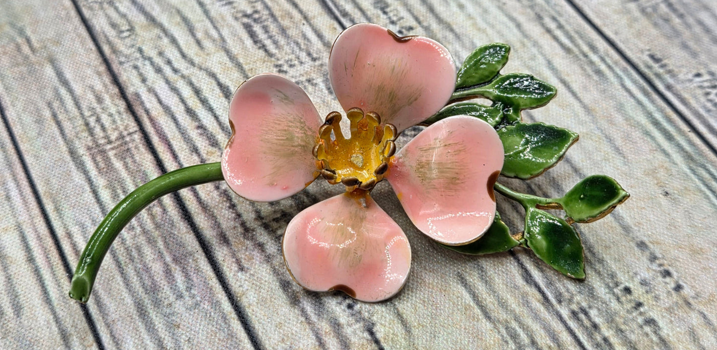 Vintage Original by Robert Dogwood Flower Brooch