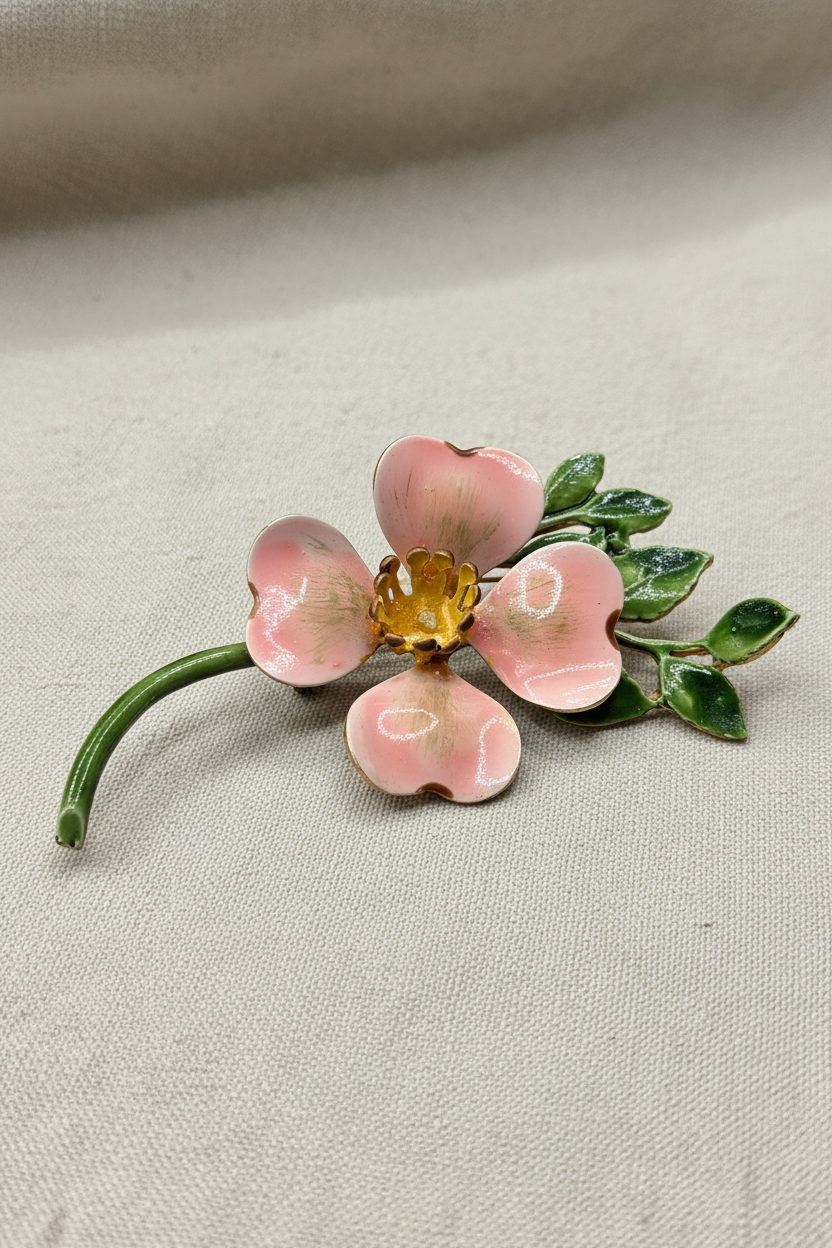 Vintage Original by Robert Dogwood Flower Brooch
