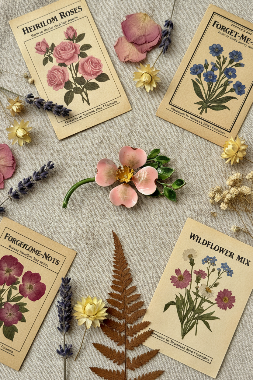 Vintage Original by Robert Dogwood Flower Brooch